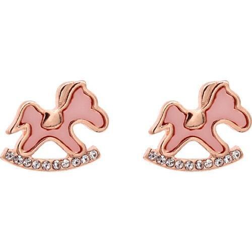 99CARATS SUMNI Fashion Lovely drop glaze, pink colt, modern temperament, earrings. For Women Free Shipping