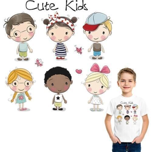 Applique On Clothes Cute Kids Set Patches Diy Accessory Washable Heat Transfer Custom Patch Easy Printing