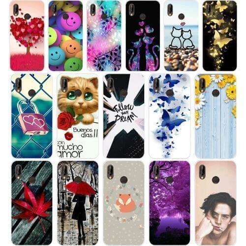 B Huawei P20Lite Case 5.84inch Huawei P20 Lite Soft Rubber TPU Silicone Back Phone Case For Huawei P30 Lite PRO Cover Bag Cases