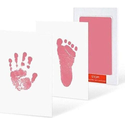 Safe Non-Toxic Baby Footprints Handprint No Skin Inkless Ink Pads Kits For 0-6 Months Newborn Pet Dog Paw Prints Souvenir