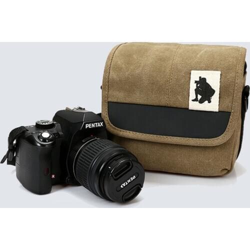 Camera case bag Canvas for Pentax DSLR K-30 K-50 K-70 K3 K3II K-5IIs KP K-S1 K-S2