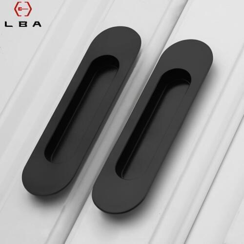 Zinc Alloy Black Cabinet Indoor Sliding Knobs Kitchen Cabinet Handles Drawer Knobs Pulls Black Furniture Handle Cabinet Konb