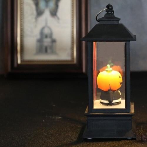 Halloween Pumpkin Decoration Light Candle Lamp Tealight Lantern Halloween Bat Ghost For Home Haloween Party Decor Light