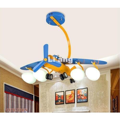 Children Ceiling Lamp Plane Kids Bedroom Cartoon Surface Mounted Ceiling Lights L70cm Modern Children Ceiling Lamps E27 Lighting