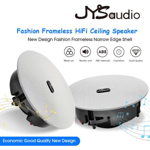 Two-way HiFi 8Ohm In Ceiling Speaker System 25W Stereo Sound PA Coxial Loudspeaker Public Address for Home Background Music Play