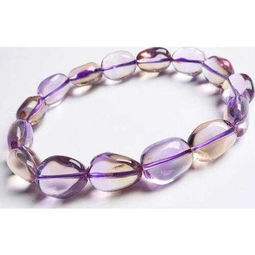 Fashion Jewelry Stretch Charm Bracelets For Women Femme Genuine Natural Stone Clear Oval Crystal Bead Bracelet