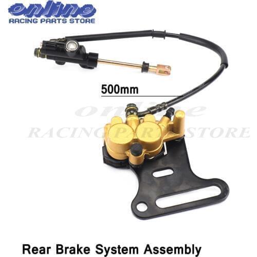 Hydraulic Rear Brake System Assembly KAYO BSE XMOTOR Dirt Bike Pit Bike Master Cylinder Caliper hose 500mm Long