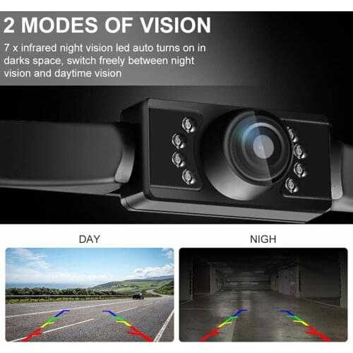 HD Night Vision License Plate Frame Rear View Camera Waterproof IP69 American License Plate Rear View Camera
