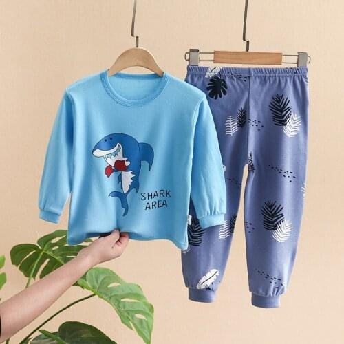 Long Sleeve Suit For Boys And Girls 2021 Autumn & Winter Clothes Two Piece Set Kids Clothing Baby Tops + Pants