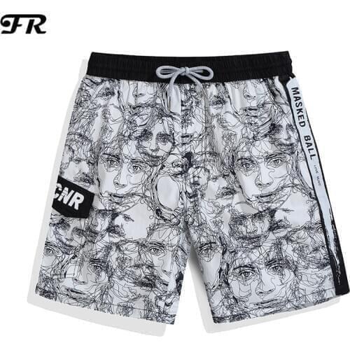 FR New Mens Beach Shorts,Mens Quick-Drying Cotton Board Shorts,Male Casual Holiday Board Shorts