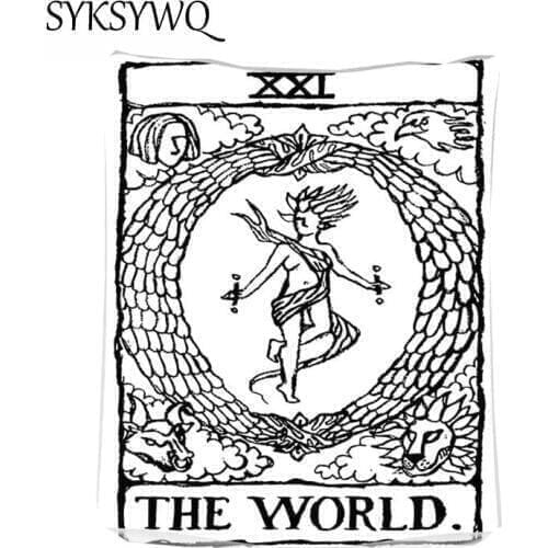 Tarot The Wolrd Tapestry Wall Hanging Bedroom Living Room Decor The Lover Tapestry