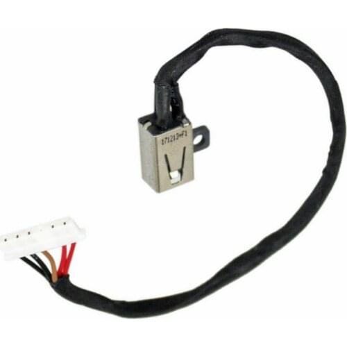 New Laptop AC DC Power Jack Socket Connector with wire Cable Harness For Dell Inspiron 15 41113 5100 plug in Charging port