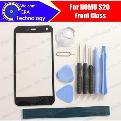 Nomu S20 Front Glass Screen Lens 100% Original Front Touch Screen Glass Outer Lens for S20 Smart Phone + Tools + Adhesive