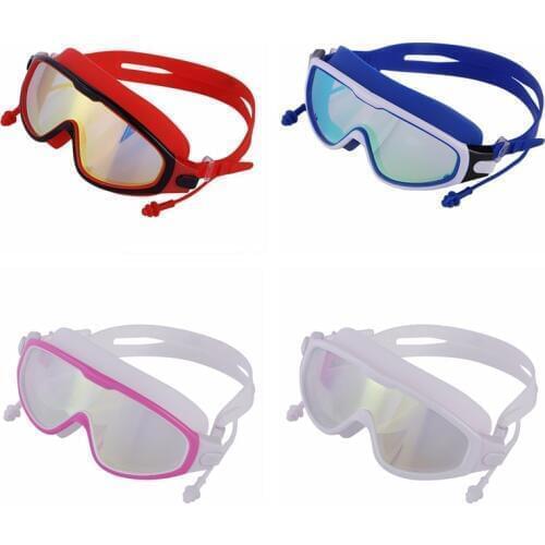 Professional Fashion Swim Eyewear Adults Swimming Goggles Waterproof Glasses Anti Fog UV Protection Flat Mirror Glasses