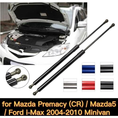 Struts for 2004-2010 Mazda5 Mazda Premacy CR Ford i-Max Minivan Front Hood Bonnet Gas Spring Lift Support Shock Damper Absorber