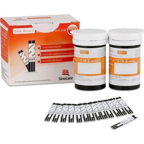 Sannuo Accu2 blood glucose test strip 50/100pcs Lancets Needles For Diabetes Blood Glucometer Blood Sugar Detection