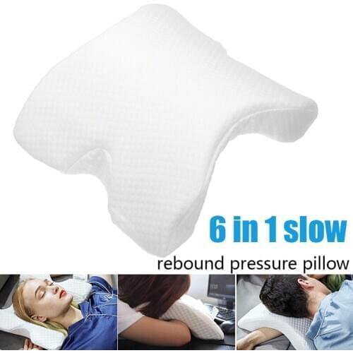U Shaped Slow Rebound Pressure Pillow Comfortable Memory Foam Sleep Pillow Relieve Neck Pain Head Protection Pillow
