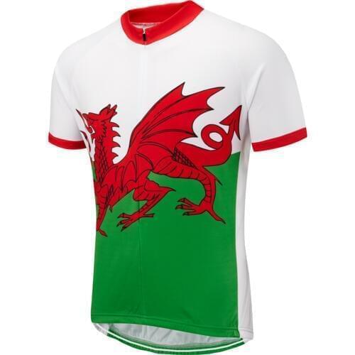 Wales 2019 Cycling Jersey Short Sleeve Cycling Clothing Maillot Roupa Ciclismo Outdoor Mtb Bike Jersey Bicycle Shirt Quick Dry