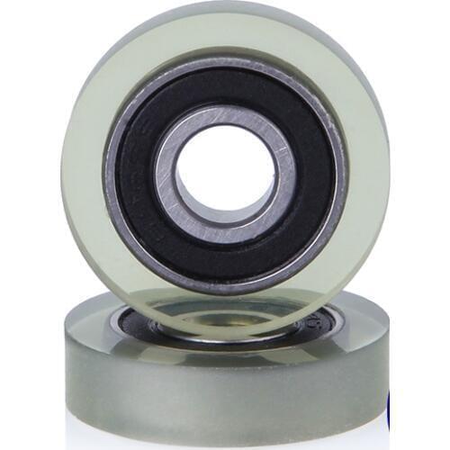 High quality inside 685 2RS bearing outside Polyurethane(PU) Material pulley total size 5*16*5mm