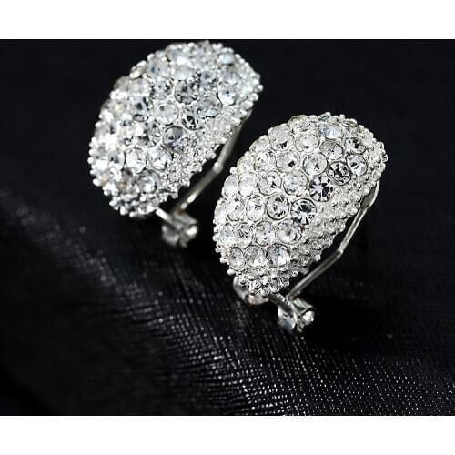 Classic Design Romantic Jewelry 2020 Fashion AAA Cubic Zirconia Stone Stud Earrings For Women Elegant Wedding Jewelry Gift