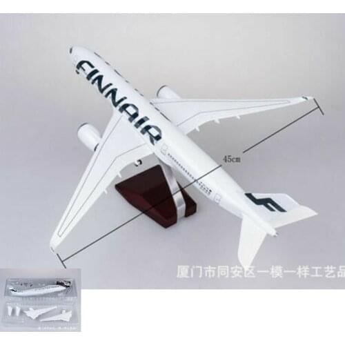 1/142 Resin Plane Model FINNAIR A350 Airplane Airforce Airplane Resin Plane LED Voice Light In Stock