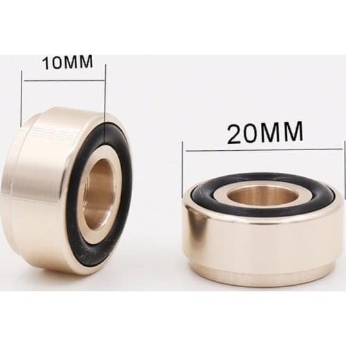 4pcs Mini Aluminum Speaker Cabinet Isolation Feet ,DAC CD Turntable AMP Pad Floor Stand Base Golden Anodized