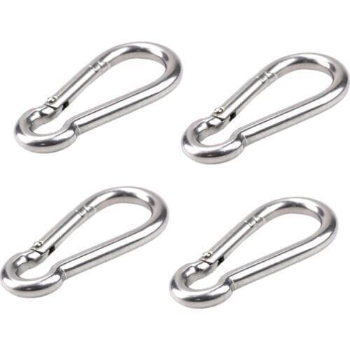4 Pcs Carabiner Clip Spring Snap Rope Connector Hooks Heavy Duty Durable Swing New 2020