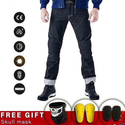 Motocross Pants Moto Men Aramid Motorcycle Casual Riding Motorbike Touring Moto Pants Motocycle Jeans Trousers Protective Gear