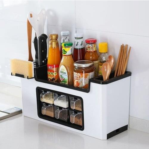 Condiment Bottle Spice Box Shelf Set Utensils Condiment Sugar Salt Shaker Supplies Kitchen Storage Sugar Container Household