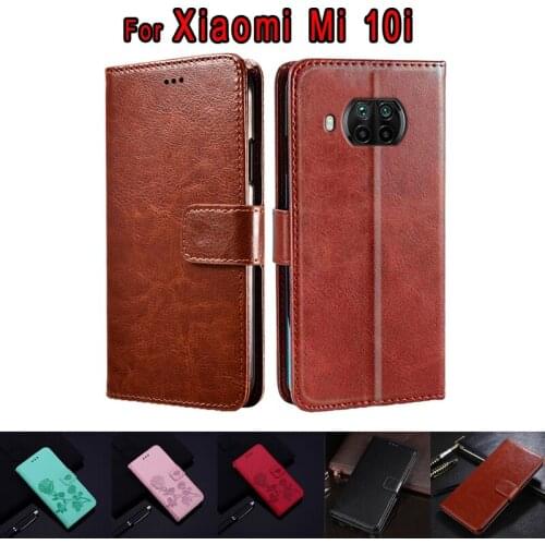 Cover For Xiaomi Mi 10i Case M2007J17I Flip Phone Protective Shell Funda On Mi 10 i Case Leather Hoesje Etui Book Capa Coque Bag