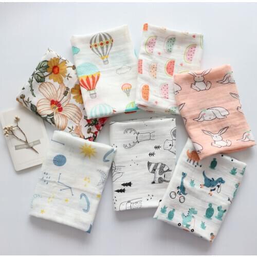 Baby Soothing Towel Super Soft Muslin Bath Towel For Newborns Multi Use Baby Bib Burp Cloth Kid Scarf Handkerchief 60x60cm 2Pcs