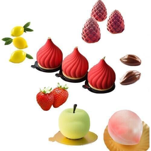 Meibum 28 Types Fruit Mousse Baking Mould Non-Stick Silicone Cake Mold Party Pastry Pan Kitchen Bakeware Dessert Decorating Tool