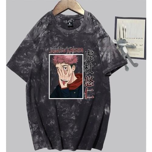 Jujutsu Kaisen Tshirt Itadori Yuji Anime Cosplay Costume Funny Comics T-shirt Aesthetic Summer Unisex Top Tees