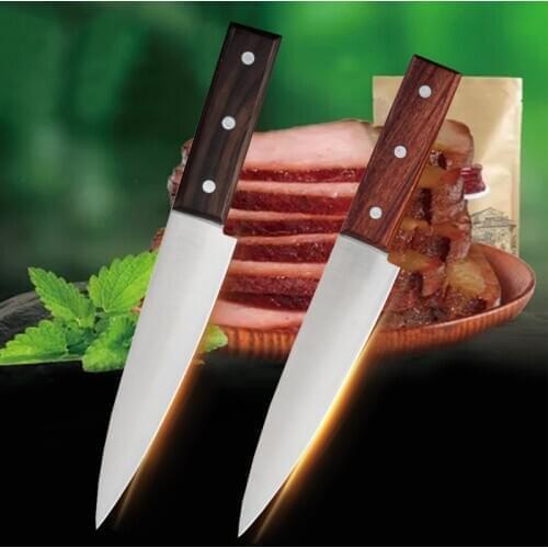 Kitchen Knives Professional Japanese Chef Boning Knife Stainless Steel Ebony Rosewood Handle Meat Cleaver Slicer Cooking Tools