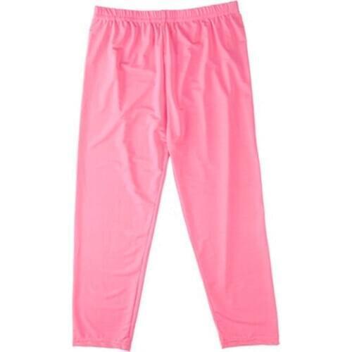 Fashion Ice Silk Leggings Stretch Thin Casual High Waist Candy Color Summer Women Calf Length Leggings Plus Size