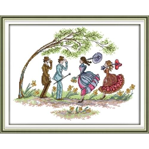 Hurricane cross stitch kit 14ct 11ct print canvas hand sew cross-stitching embroidery DIY handmade needlework