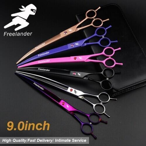 9.0 inch pet hairdressing scissors set pink set high class pet dog scissors hair care & styling