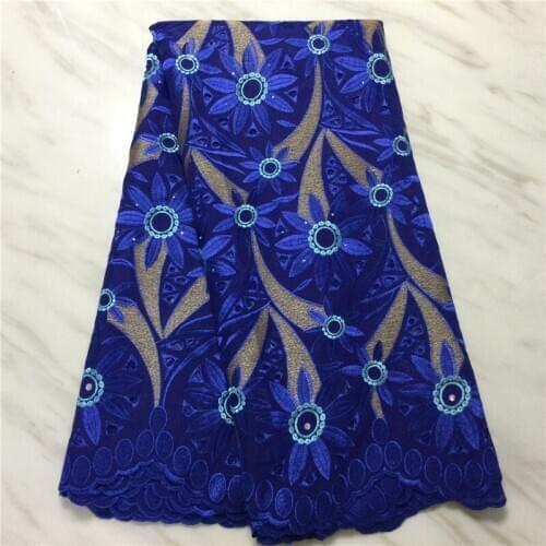 2021 Latest African Swiss Voile Lace In Switzerland Stones Nigerian Tulle Cotton Lace Fabric For Wedding Party Dress PL4694