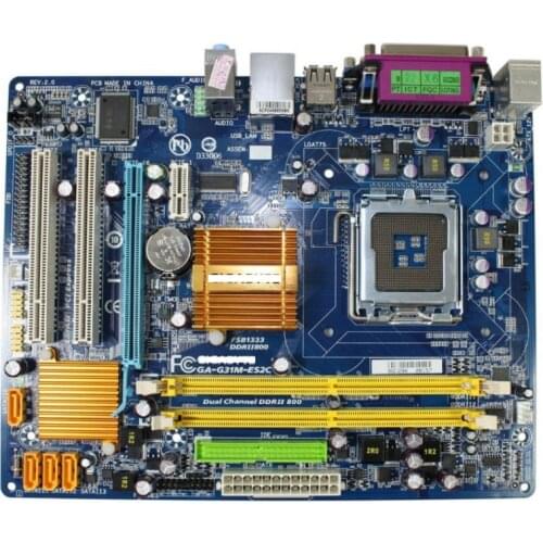 Original Motherboard Gigabyte GA-G31M-ES2C LGA 775 DDR2 G31M-ES2C USED Desktop Motherboard