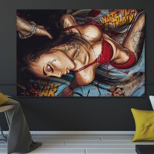 RELIABLI ART Sexy Women Portrait Picture Canvas Painting Wall Art Posters And Prints For Living Room Decoration Cuadros No Frame