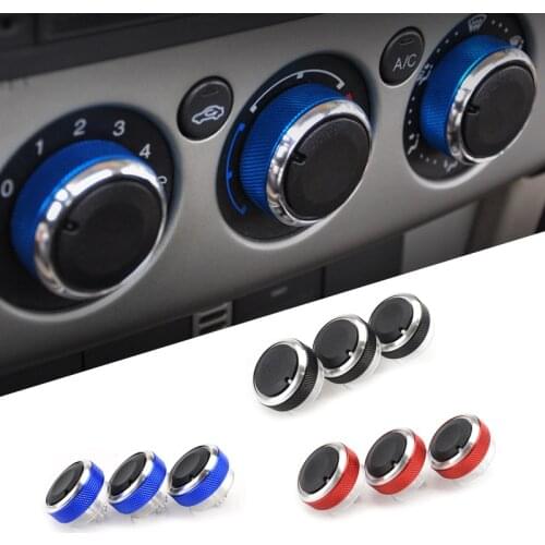 CITALL 3pcs A/C Heater Lid Button Switch Knob Fit For Ford Focus MK2 MK3 Mondeo MK4 S-Max C-Max MK1 2007-2011 2012 2013 2014