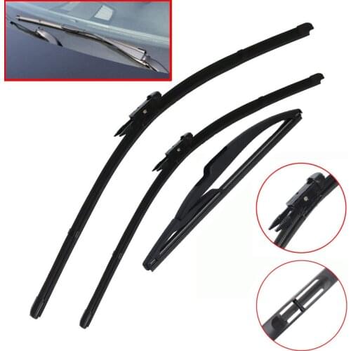 Car Front and Rear Window Wiper Blades Windshield Windscreen wiper For Smart ForTwo W451 2007 2008 2009 2010 2011 2012 2013 2014