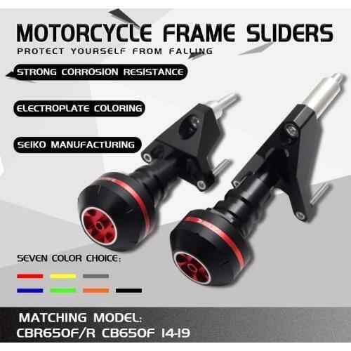 For CB 650F CBR 650F 650R CB650F CBR650R 2014-2019 Motorcycle CNC Frame Sliders Crash Pad Falling Protector Guard