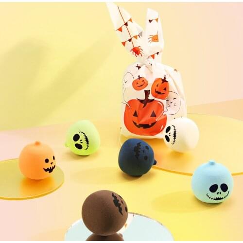 MAGEFY 3/6pcs Make Up Sponge Halloween Pumpkin Cosmetic Puff Foundation Concealer Tool Makeup Egg Professional Halloween Puff