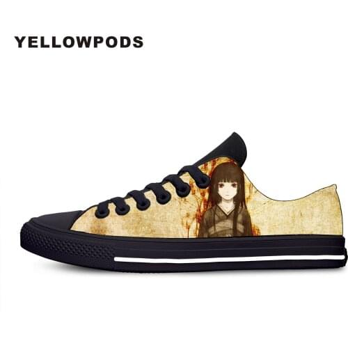 Mens Casual Shoes Fashion Hell Girl Anime Hot Cool Customized Print Picture Breathable Canvas Light Couples Comfortable Shoes