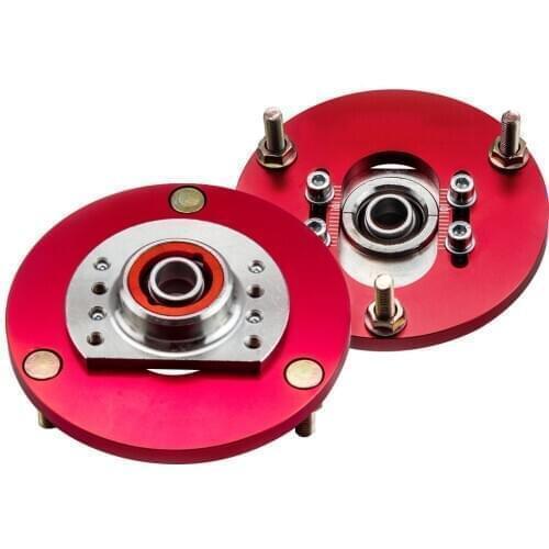 2PCS Coilover Top Mount Camber Plate for BMW 3 Series E46 316i 318i 320i 323 325 98-05 Pillow Ball Front Upper Mount