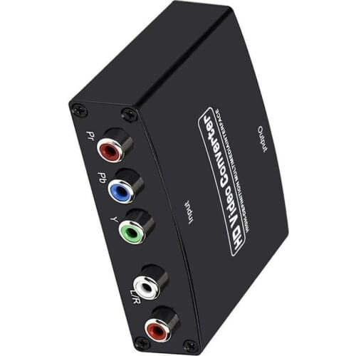 Ypbpr To Hdmi-compatible 1080P Video Converter Adapter Audio for Wii PS4 Xbox DVD Component Video Recorder Camcorder To Monitor