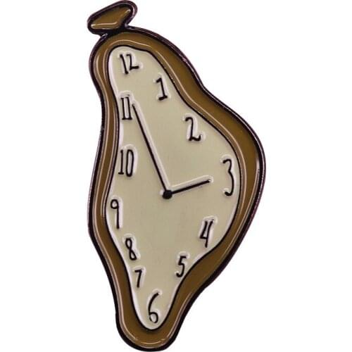 Creativity Clock Hard Enamel Pins Brooches Women Men Lapel Badges Backpack Collar Fashion Jewelry Gifts For Kids Friend