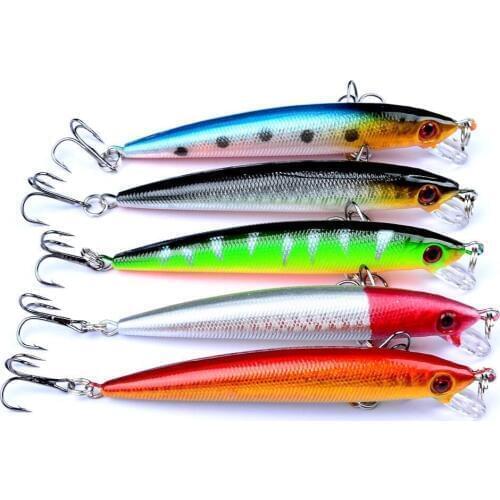 HiUmi Hard Minnow Fishing Lures 9cm 6g ABS Floating Bait Good Quality Fishing Wobbler