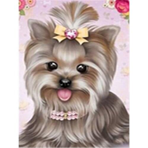 Animal Dog DIY 11CT Embroidery Cross Stitch Kits Craft Needlework Set Printed Canvas Cotton Thread Home Decoration For Sale